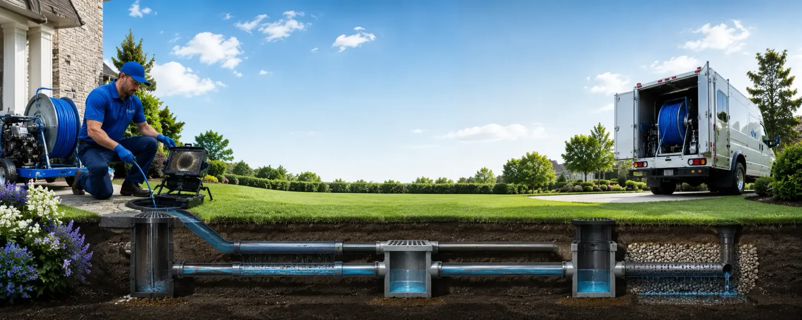 Outdoor drain cleaning information for Villas, NJ